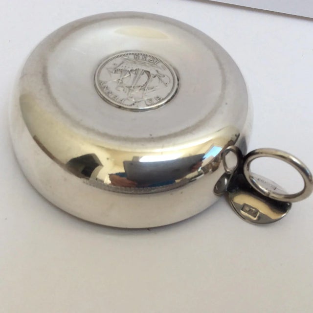 Traditional Silver Tastevin With Silver Coin For Sale - Image 3 of 9