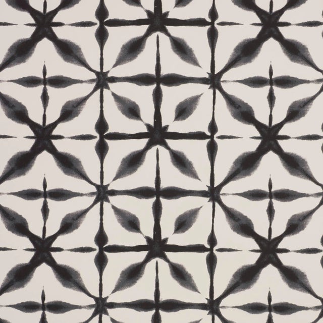 Schumacher Andromeda Wallpaper in Charcoal , Sample For Sale