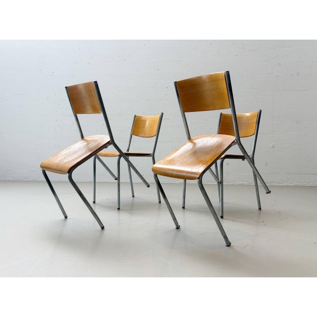 Metal Vintage Stacking Chair by Gustav Hassenpflug for Embru, 1970s For Sale - Image 7 of 18