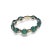 Modern 18K White Gold Emerald Diamond Eternity Ring Band For Sale - Image 3 of 3