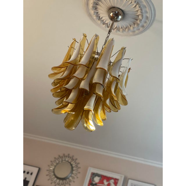 Murano Chandelier in the style of Mazzega For Sale - Image 4 of 10