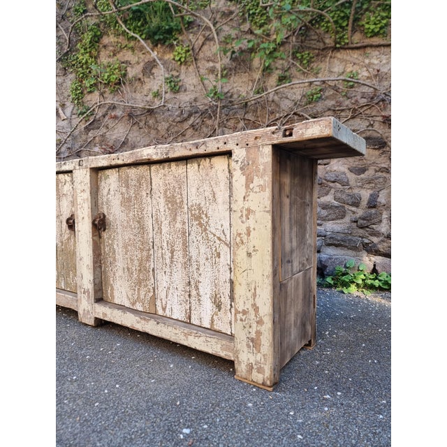 Antique French Pine Workbench, 1900s For Sale - Image 18 of 18