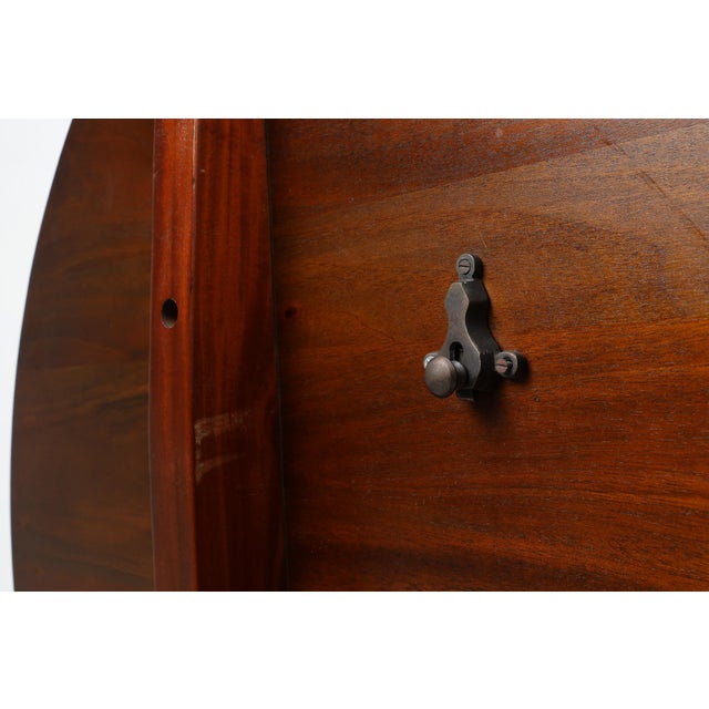 Vintage English Round Tilt Top Table in Cherry, 1950s For Sale - Image 12 of 13