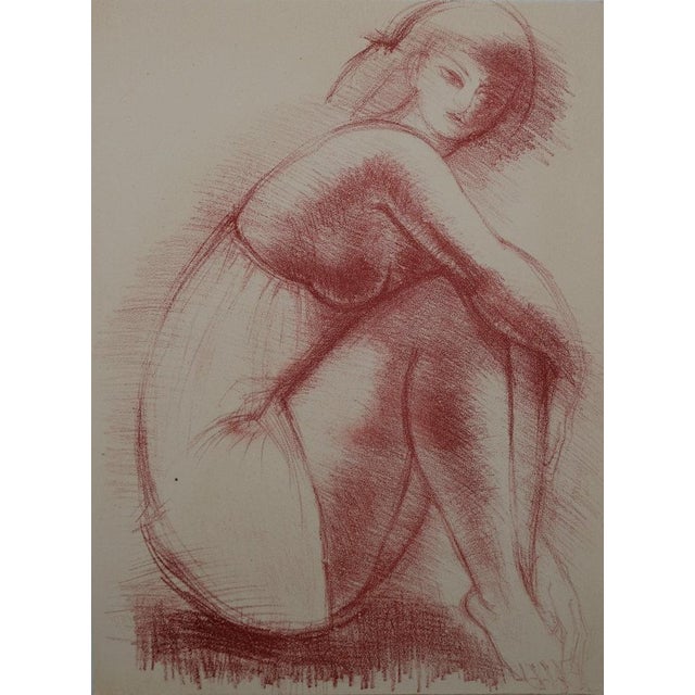 Antoniucci Volti, Nu au regard pensif (Nude), Lithograph For Sale - Image 6 of 6