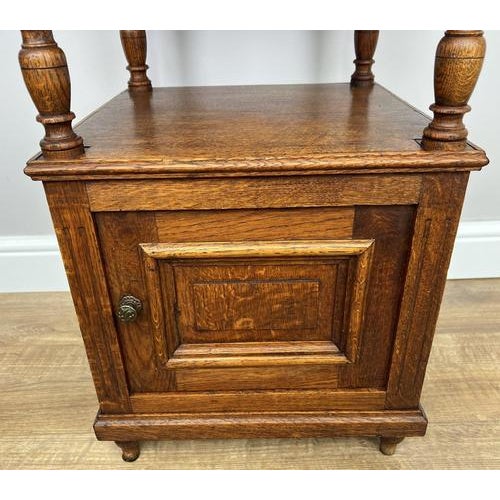 Metal French Bedside Tables with Marble Top in Oak, Set of 2 For Sale - Image 7 of 14