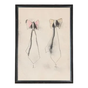 Jim Dine (American, b. 1935) Hand-Colored Lithograph "Ties”, 1976