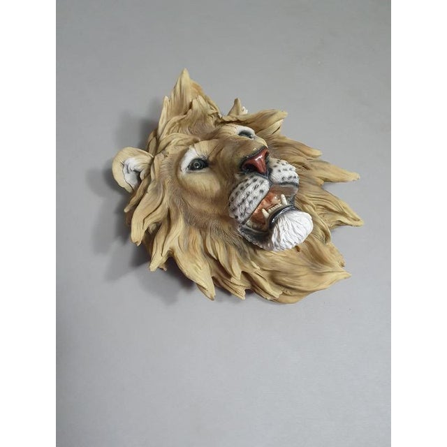 Resin / epoxy wall lion head 55 x 55 x 30 cm depth