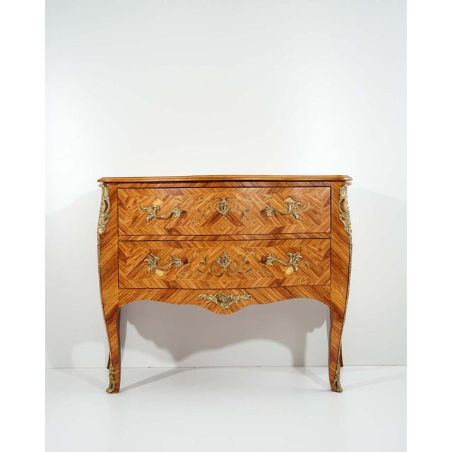 Antique French Louis XV Style Chest of Drawers, 1920s For Sale - Image 12 of 12