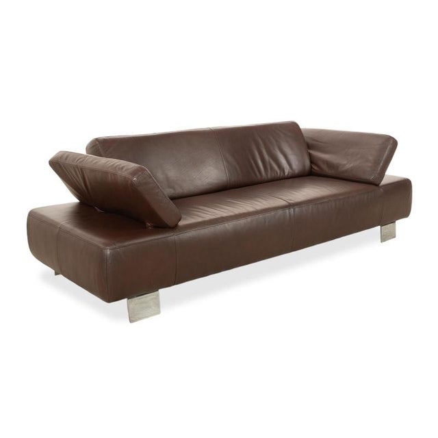 Taboo 3-Seater Sofa in Brown Leather from Willi Schillig For Sale - Image 5 of 16