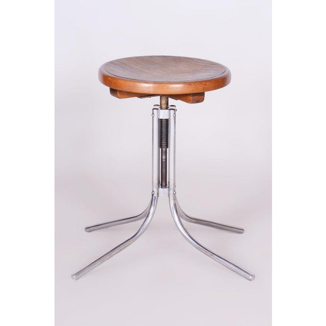 Bauhaus Piano Stool in Beech from Mücke-Melder, 1930s For Sale - Image 10 of 10
