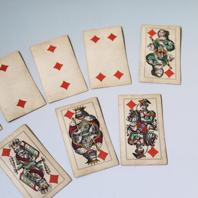 Antique Austrian C. Titze & Schinkay Tarock Playing Cards, Vienna, Circa 1880s For Sale - Image 13 of 17