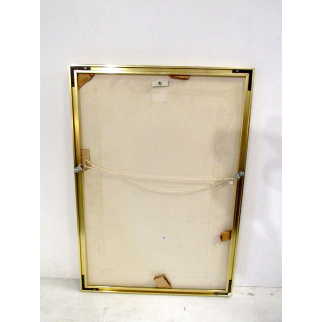 Red Vintage Framed Dancer Print For Sale - Image 8 of 9