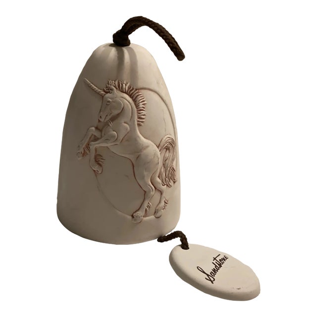 Vintage Sandstone Creations Ceramic Wind Chime, Unicorn For Sale