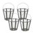 Modern Iron Candle Holder Bucket with Handle (Set of 4) For Sale - Image 3 of 3