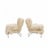 Mid-Century Modern PL19 Lounge Chairs in Mongolian Ivory Wool by Franco Albini for Cassina, 1970, Set of 2 For Sale - Image 3 of 9