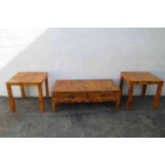 Hollywood Regency Modern Patchwork Inlay Cocktail Coffee Table 5960 For Sale - Image 12 of 12