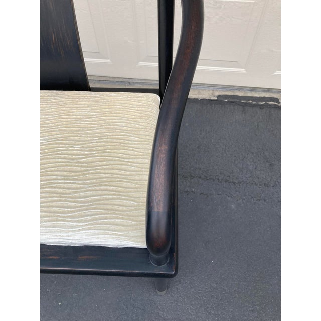 1980s Brueton "Tsu" Chairs in Distressed Espresso Finish by Stanley Jay Friedman, Set of 6 For Sale - Image 11 of 12