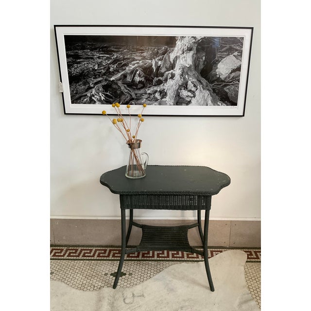 Antique Paper Weave Table, 1930's For Sale In Raleigh - Image 6 of 18