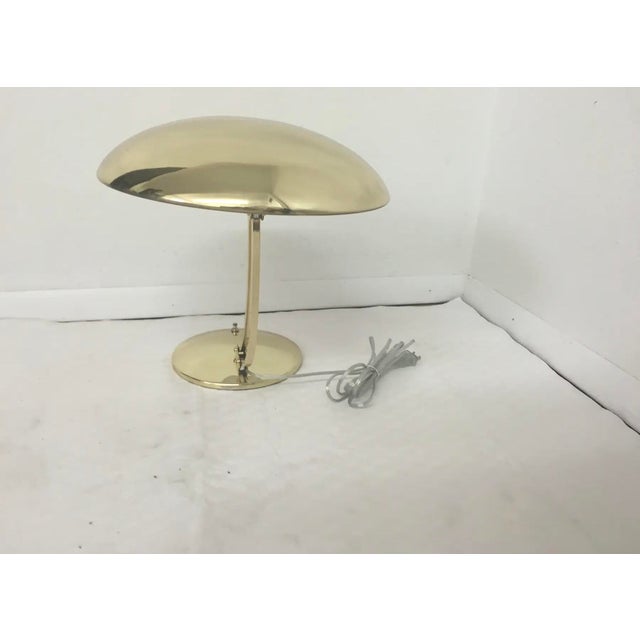 Mid-Century Modern 1960s Brass Desk Lamp For Sale - Image 3 of 5