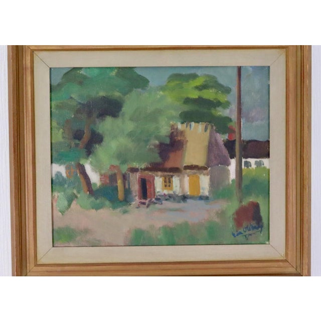 Erik Oldberg, Cottage, 1950s, Oil on Canvas, Framed For Sale - Image 13 of 16