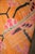 Mid 20th Century Bright Orange Floral Vintage Tibetan Rug rug no.j4589 For Sale - Image 5 of 7