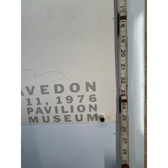Richard Avedon Signed Exhibition Poster - Seattle Art Museum, 1976, with Willem De Kooning For Sale In Los Angeles - Image 6 of 7
