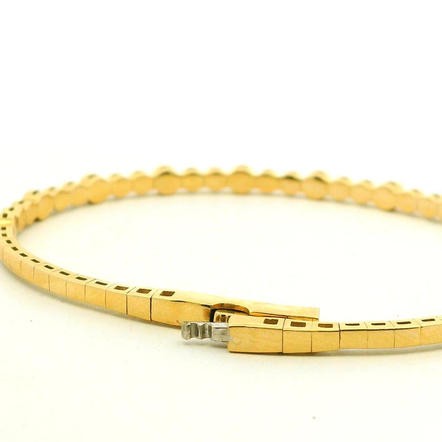 Vintage Ruby and Diamond Flexible 14k Yellow Gold Bracelet For Sale - Image 11 of 12