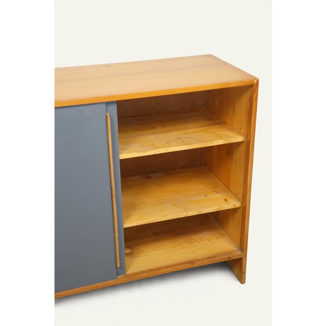 Vintage Wooden Buffet with Sliding Doors, 1960s For Sale - Image 14 of 18