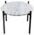 White Carrara Marble Single Deck Table by OxDenmarq For Sale