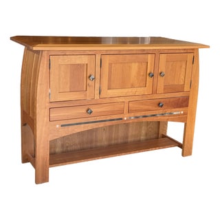 Simply Amish Aspen Large Open Sideboard For Sale