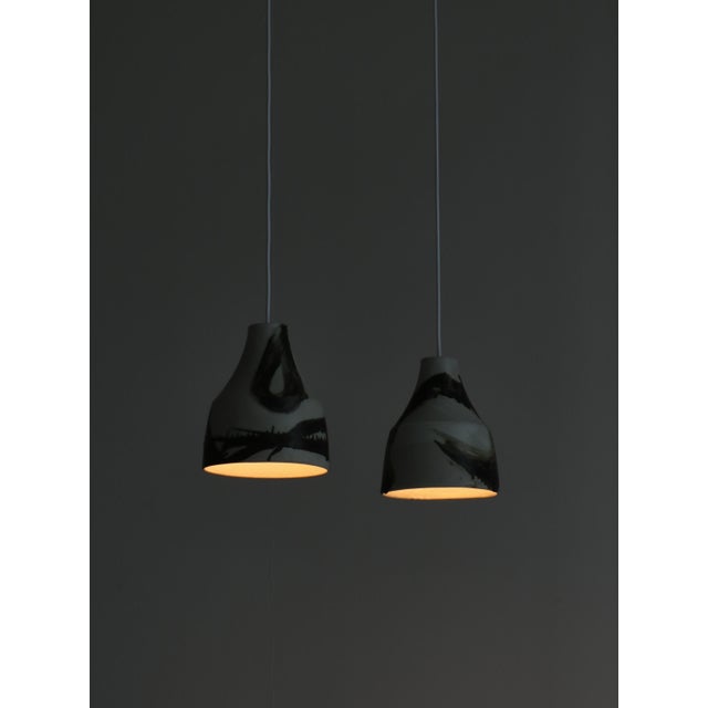 1960s Danish Stoneware Light Glazing and Earth Colors Lamps by Kaare Klint attributed to Søholm, 1960s, Set of 2 For Sale - Image 5 of 16