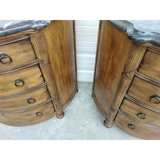 Onyx 1990s Pair of Southern Living Bachelors Chest For Sale - Image 8 of 12