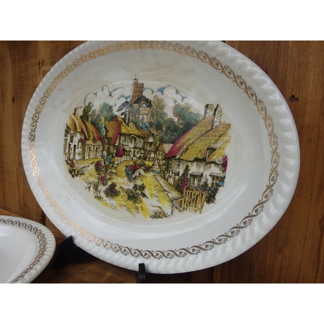 Earthenware Serving Dishes from Lunéville, 1890s, Set of 3 For Sale - Image 3 of 15