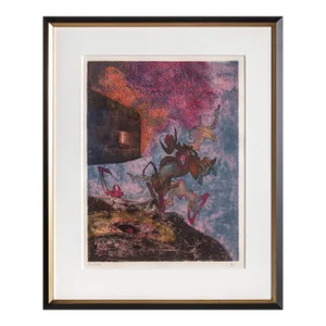 Roberto Matta, Ancien Victorieux Je Te Morphose From Hom'mere I (Chaosmos), Etching