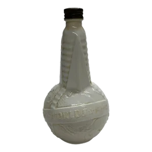 1939 New York World's Fair Milk Glass Bottle