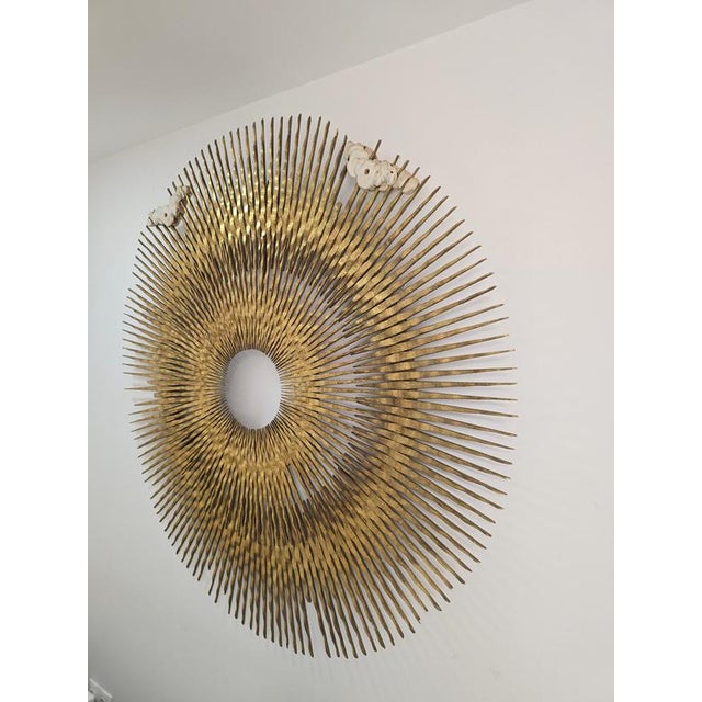 18th Century Gilt Carved Wooden Sunburst For Sale - Image 17 of 18