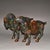 Metal Pair of Vintage Chinese Cloisonné Tang Horses With Saddles - Turquoise Ground For Sale - Image 7 of 9