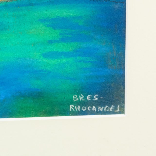 Modern Nude Women Bathers Pastel Painting by Catherine Bres-Rhocanges, Late 20th Century For Sale - Image 3 of 14