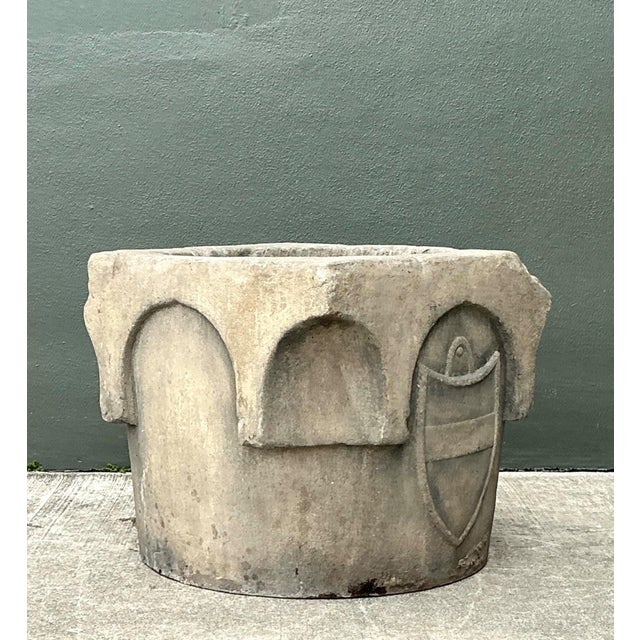 Vintage 19th Century Cast Stone Well Head For Sale - Image 10 of 16