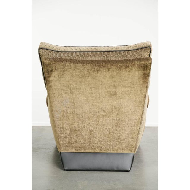 Art Deco Lounge Chair in Fabric by Bart Van Bekhoven For Sale - Image 4 of 14