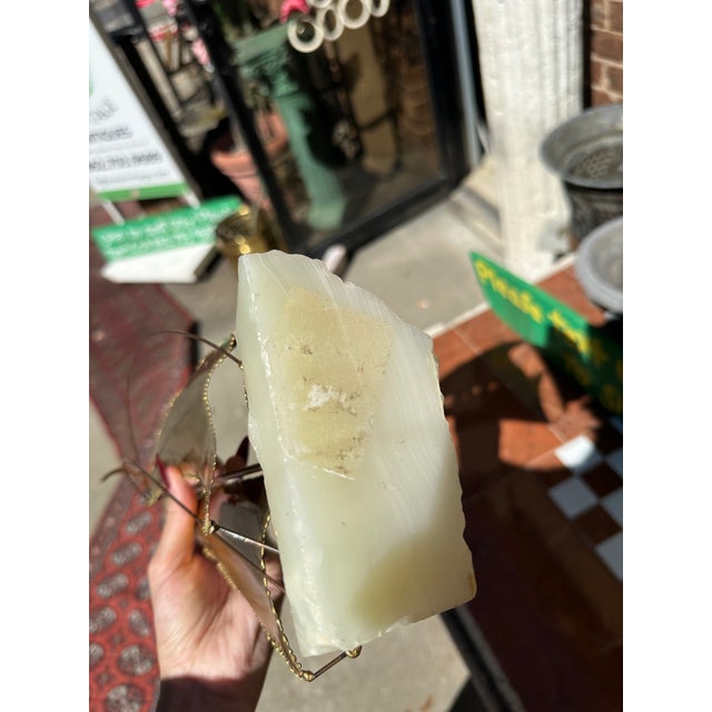 Brass Sailboat Sculpture on Marble Slab For Sale - Image 10 of 10