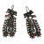 Mexican Dangle Earring Sterling Silver Turquoise Stones Barretto Matilde Poulat For Sale