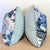 Textile Schumacher Chiang Mai Dragon Pillows in China Blue With Aqua Pave Print Backs - Pair For Sale - Image 7 of 11