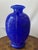 Artistic Murano glass vase with two large, hot-applied side handles, designed by the renowned sculptor, architect, and...