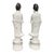 Elevate a mantle, bookshelf, or entry console with this elegant pair of early-20th-century Asian porcelain figurines...