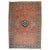 A traditional early 20th century Persian Heriz scatter size rug Measures: 3'4'' x 4'6''.