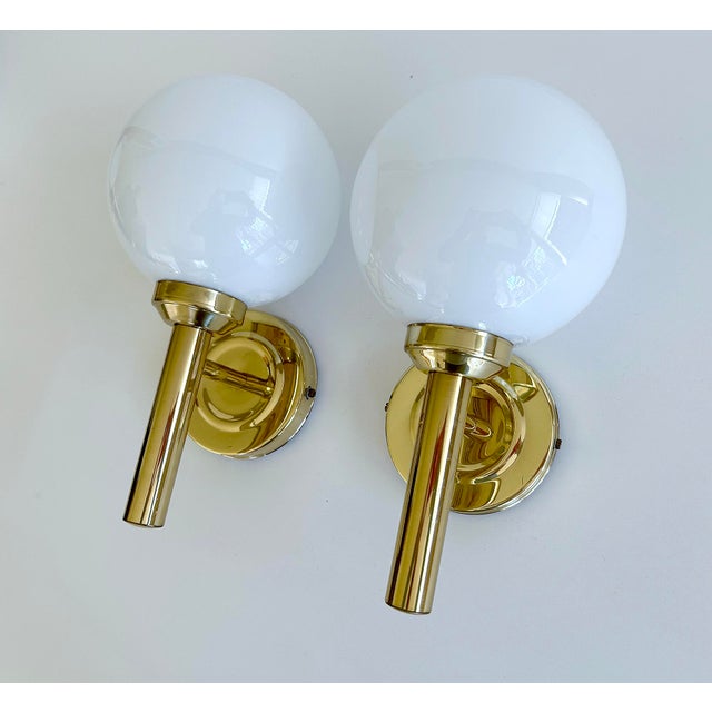 Vintage Danish Glass Sconces from Abo Randers, 1960s, Set of 2 For Sale - Image 4 of 18
