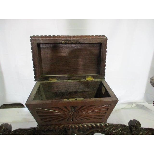 Wood Antique Indian British Raj Rosewood Weaving Stand 19th Century For Sale - Image 7 of 17