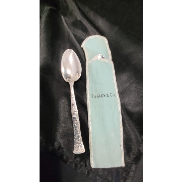 Tiffany & Co. Sterling Silver Spoons – Vintage Ornate Flatware, Set of 2 with one modern 20th c. Tiffany sleeve. Set of...