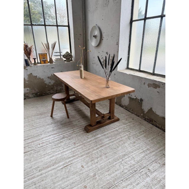 Elm Monastery Table, 1960s For Sale - Image 10 of 18